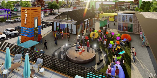 Walmart reimagines its big boxes as town centers